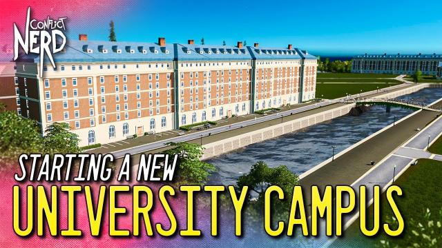 Starting a UNIVERSITY CAMPUS — Cities: Skylines - Airports (#16)