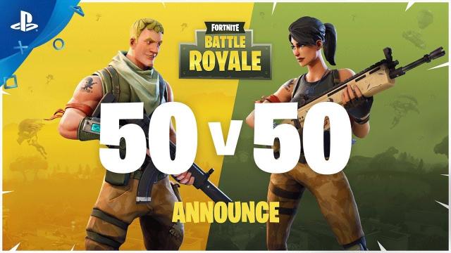 Fortnite – Battle Royale 50v50 Announce Trailer | PS4