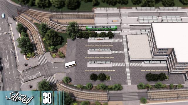Cities Skylines: Arndorf - Tram Loop Station and Institute of Arts and History #38