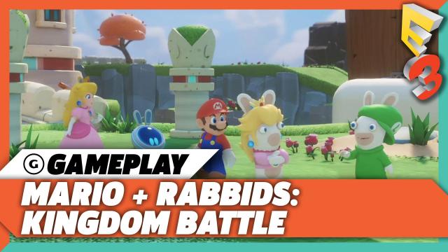 Mario + Rabbids: Kingdom Battle Gameplay - Combat And Boss Battle | E3 2017