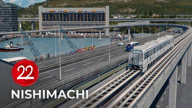 Nishimachi EP 21 - Maglev Train Line - Cities Skylines