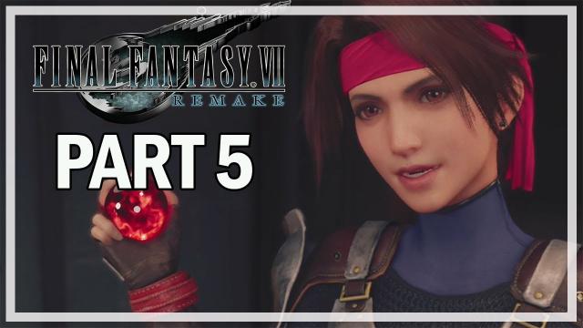 Final Fantasy 7 Remake Lets Play Part 5 - Motorcycle Chase (Gameplay & Commentary)