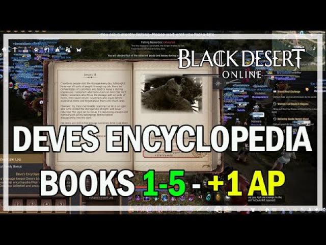 Black Desert Online - Deve's Encyclopedia Books 1-5 Guide - 1 Bonus AP