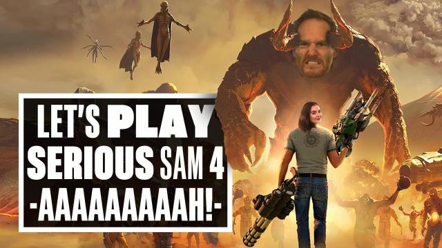 Let's Play Serious Sam 4 co-op gameplay - DOUBLE THE GUN, DOUBLE THE FUN!
