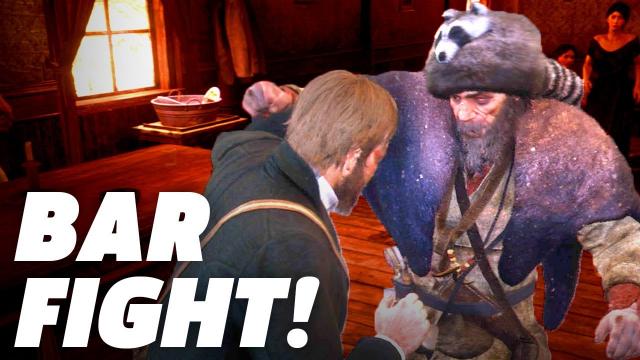 Red Dead Redemption 2 - Drunken Bar Fight Gameplay