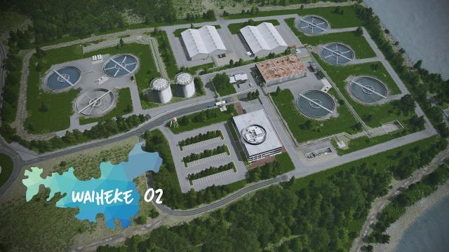 Cities: Skylines | Waiheke - 02 - Realistic Water Treatment Plant [Showcase]