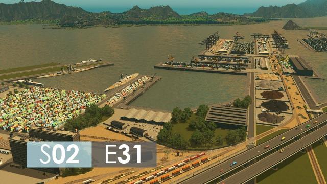 Cities: Skylines Season 2 | Episode 31 | Finishing the harbor!