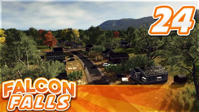 Cities Skylines - Falcon Falls | Part 24  - Grungy Neighborhood, Office Park, Seaside Town