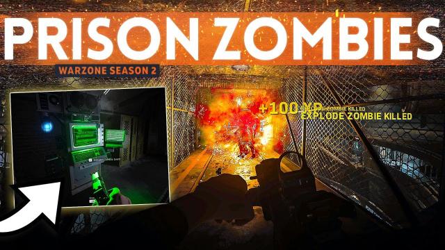 Exploring the NEW ZOMBIE PRISON in Warzone Season 2 Solos!