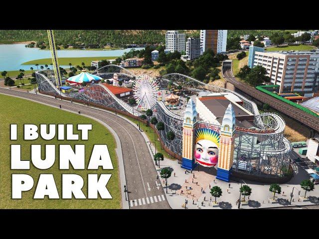 I built Luna Park in Cities Skylines: Oceania 37