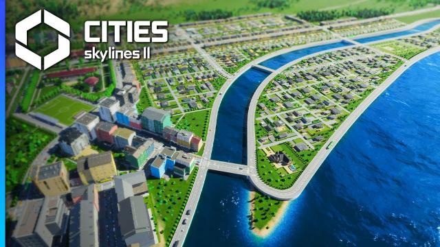 My Biggest Project Yet; Waterfront Housing with Quays — Cities: Skylines 2!