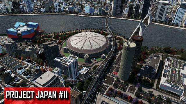 Cities: Skylines - PROJECT JAPAN #11 - Nearing 100.000 people; dome, aquarium, mall & infrastructure