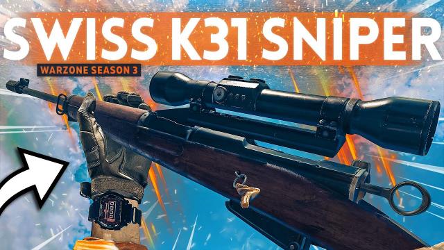 Using the NEW SWISS K31 Sniper in Warzone Season 3!