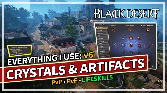 All My Crystals & Artifact Set Up for PvE & PvP v6 - Everything I use | Black Desert