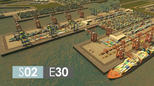 Cities: Skylines Season 2 | Episode 30 | Harbor detailing!