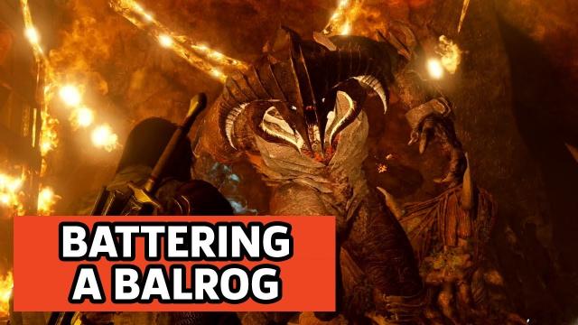 Middle-earth: Shadow Of War - Beating Up A Balrog And Side Mission Gameplay