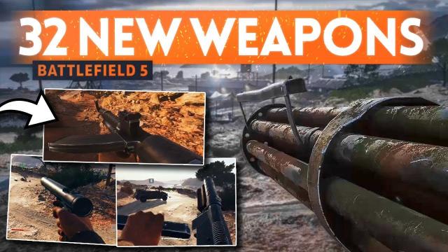 32 New UNRELEASED WEAPONS GAMEPLAY ⛏️ Battlefield 5 (Data Mine)