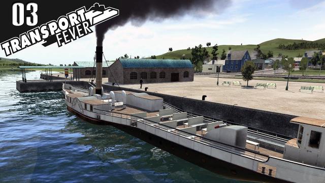 Transport Fever: The First Ferry and rebuilding the train tracks! S01EP03