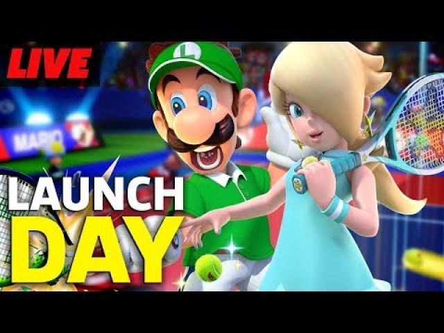 Mario Tennis Aces Launch Day Livestream | Live Gameplay
