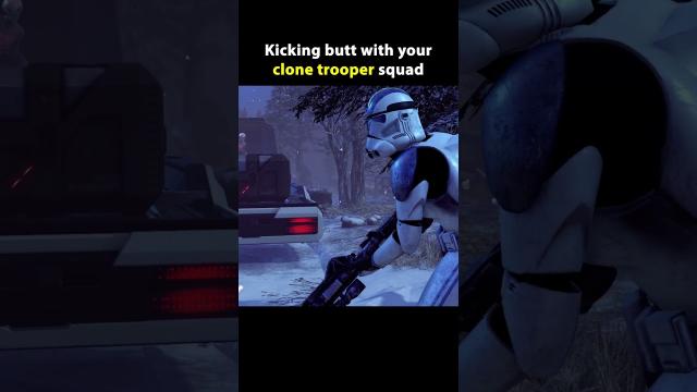 Kicking butt with your clone trooper squad