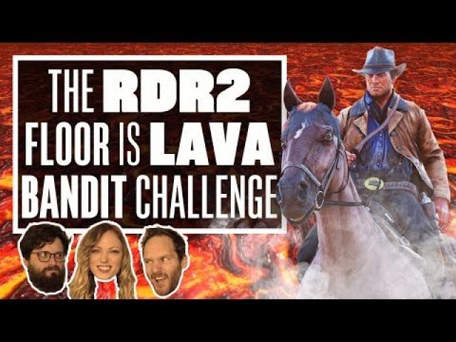 Red Dead Redemption 2 Bandit Challenge - THE FLOOR IS LAVA: HORSE EDITION