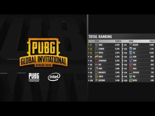 EN: PUBG Global Invitational (PGI) 2018 - Day 5 (FPP) MAP