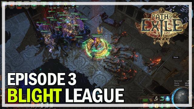 Path of Exile - Blight League Necromancer Let's Play Part 3 - Shaper Boss