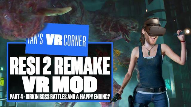 New Resident Evil 2 VR Mod Gameplay Part Four - BIRKIN BOSS BATTLES AND ENDING! - Ian's VR Corner