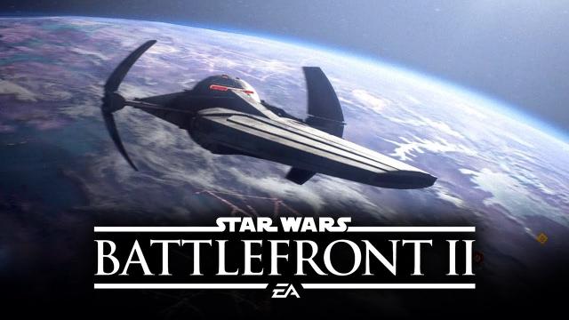 Star Wars Battlefront 2 - NEW Darth Maul Starfighter Gameplay! The Scimitar!