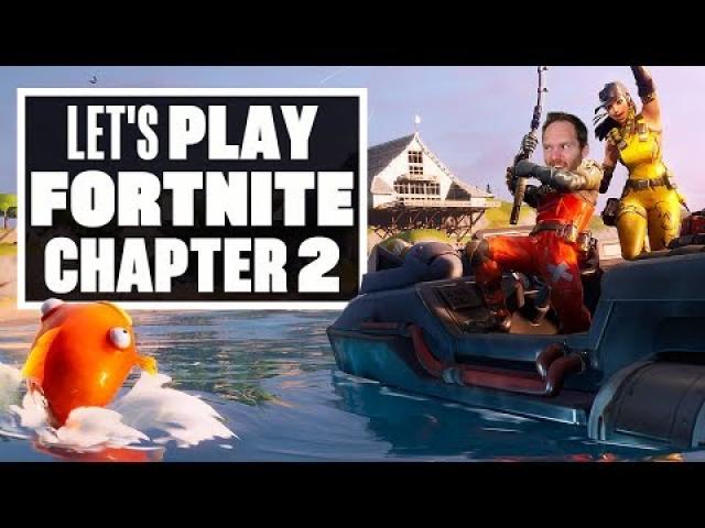 Let's Play Fortnite Chapter 2 - AN OLD MAN BOARDS THE BATTLE BUS