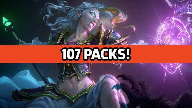 Opening 107 Card Packs in Hearthstone's Knights of the Frozen Throne Expansion