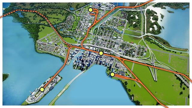 The dream FREIGHT LINE and why it's so IMPORTANT | Cities Skylines | Sunset City 20