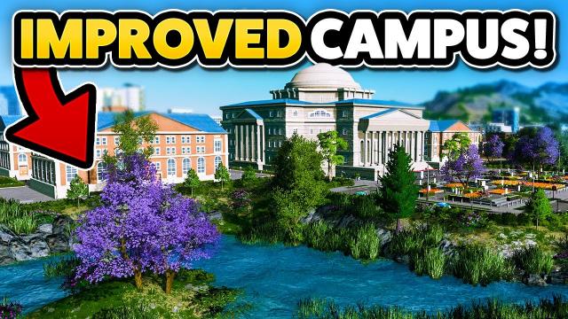 Improving my UNIVERSITY CAMPUS — Cities: Skylines - Nerdholm (#21)