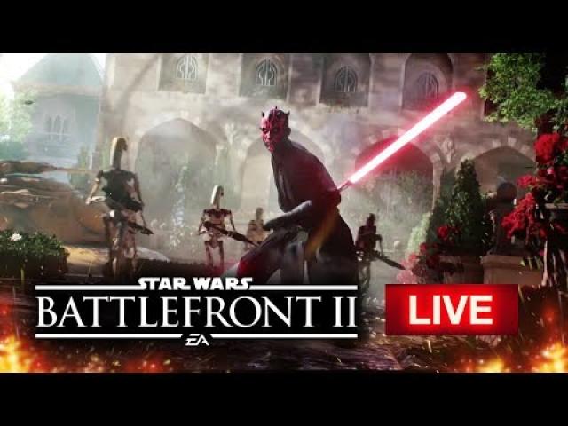 Star Wars Battlefront 2 LIVE Gameplay at EA Play 2017!  Clone Wars Multiplayer Gameplay on Theed!