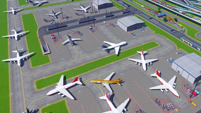 I Accidentally Built the BUSIEST Cargo Airport Ever in Cities Skylines