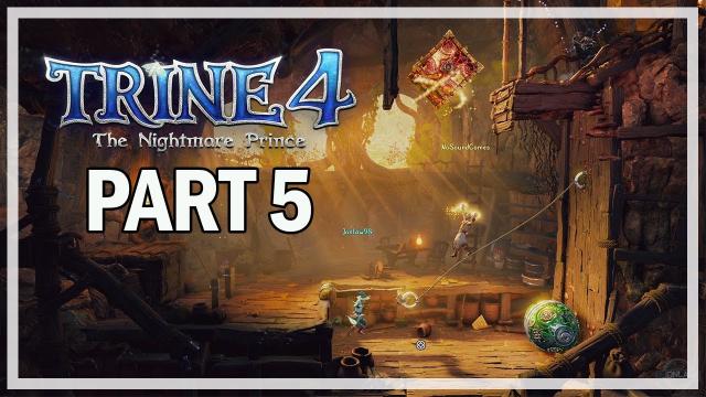 Trine 4 The Nightmare Prince Multiplayer Walkthrough Part 5 - The Badger Borough