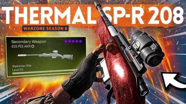 Using the THERMAL SP-R SNIPER Class Setup in Warzone... it's properly good!