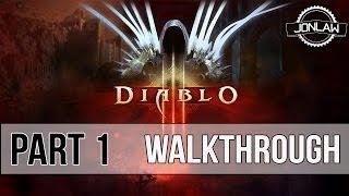 Diablo 3 Walkthrough - Part 1 Intro - Master Difficulty Gameplay&Commentary [NG+] (PC)