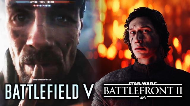 DICE's Next Big Game OFFICIALLY TEASED!  Battlefield 5 and Star Wars Battlefront 2 Season 2 Update!