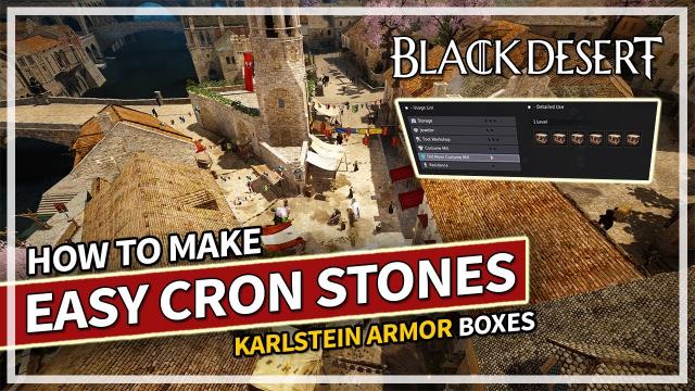 Get Free Cron Stones Daily & How To Make Karlstein Armor Guide | Black Desert