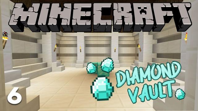 I MADE AN EPIC DIAMOND VAULT! | Let's Play: Minecraft Survival - Episode 6