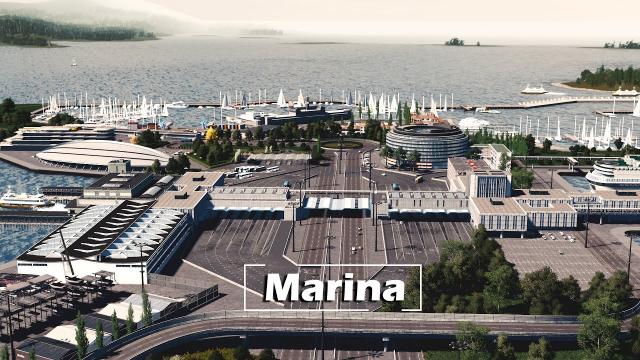 Cities Skylines: Sunset Harbor - Marina Harbor Build, Ferries, Sails, Tolls, Warehouses