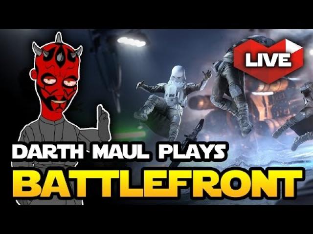 Darth Maul Plays Star Wars Battlefront LIVE! Double XP Weekend!
