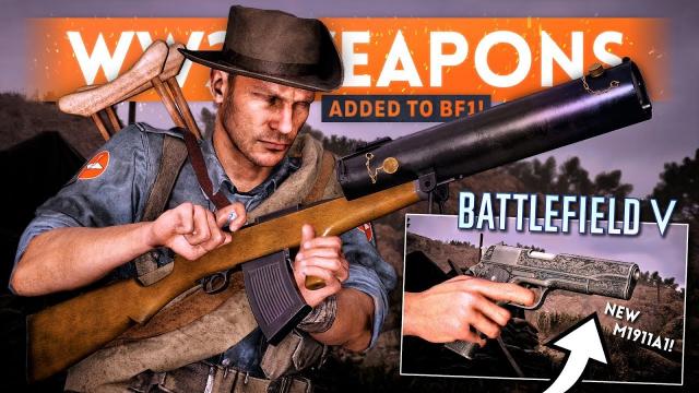 5 *BRAND NEW* WW2 WEAPONS Added To Battlefield 1 - Battlefield 5 Pre-Order Guns (BAR A2, M1911A1)