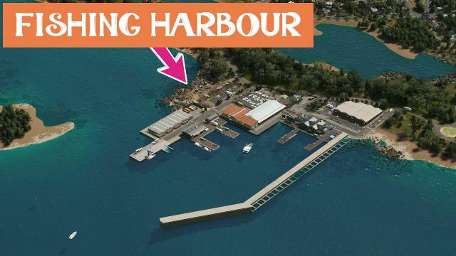 Fishing Harbour Industry and Fish Market! - Cities: Skylines - Sunny Coastal Region 3