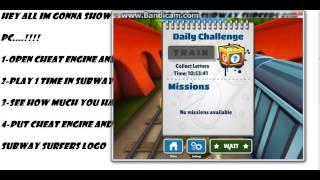 How To Hack Subway Surfers For Pc (cheat Engine)