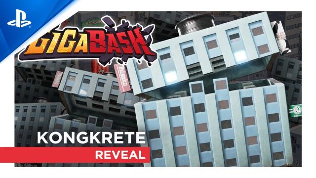 GigaBash - Kongkrete Reveal Trailer | PS5, PS4
