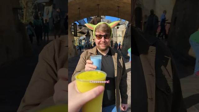 Dave could barely contain his excitement at Star Wars: Galaxy's Edge