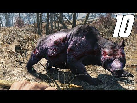 Fallout 4 Gameplay Part 10 - Ray's Let's Play - Yao Guai Attack!