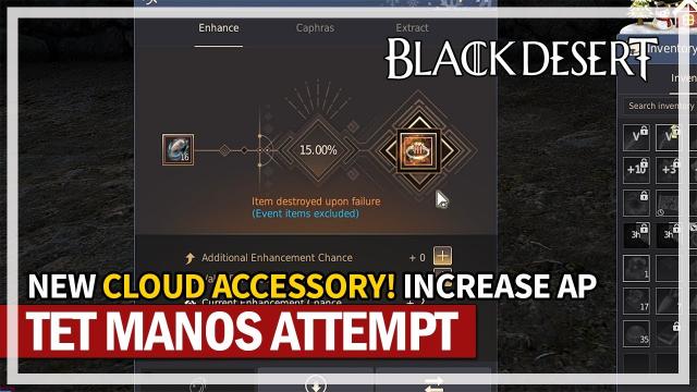 NEW Cloud Accessories & TET Manos Ring Attempt | Black Desert